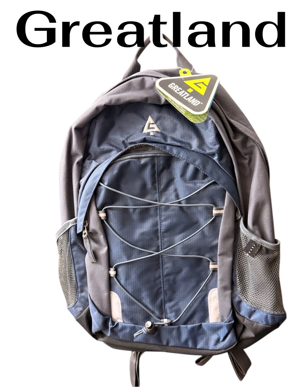 Navy and Gray padded reflective Backpack